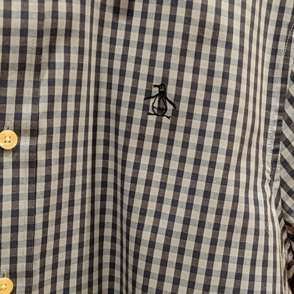 Blue Checked Button Down - Picture 2 of 4
